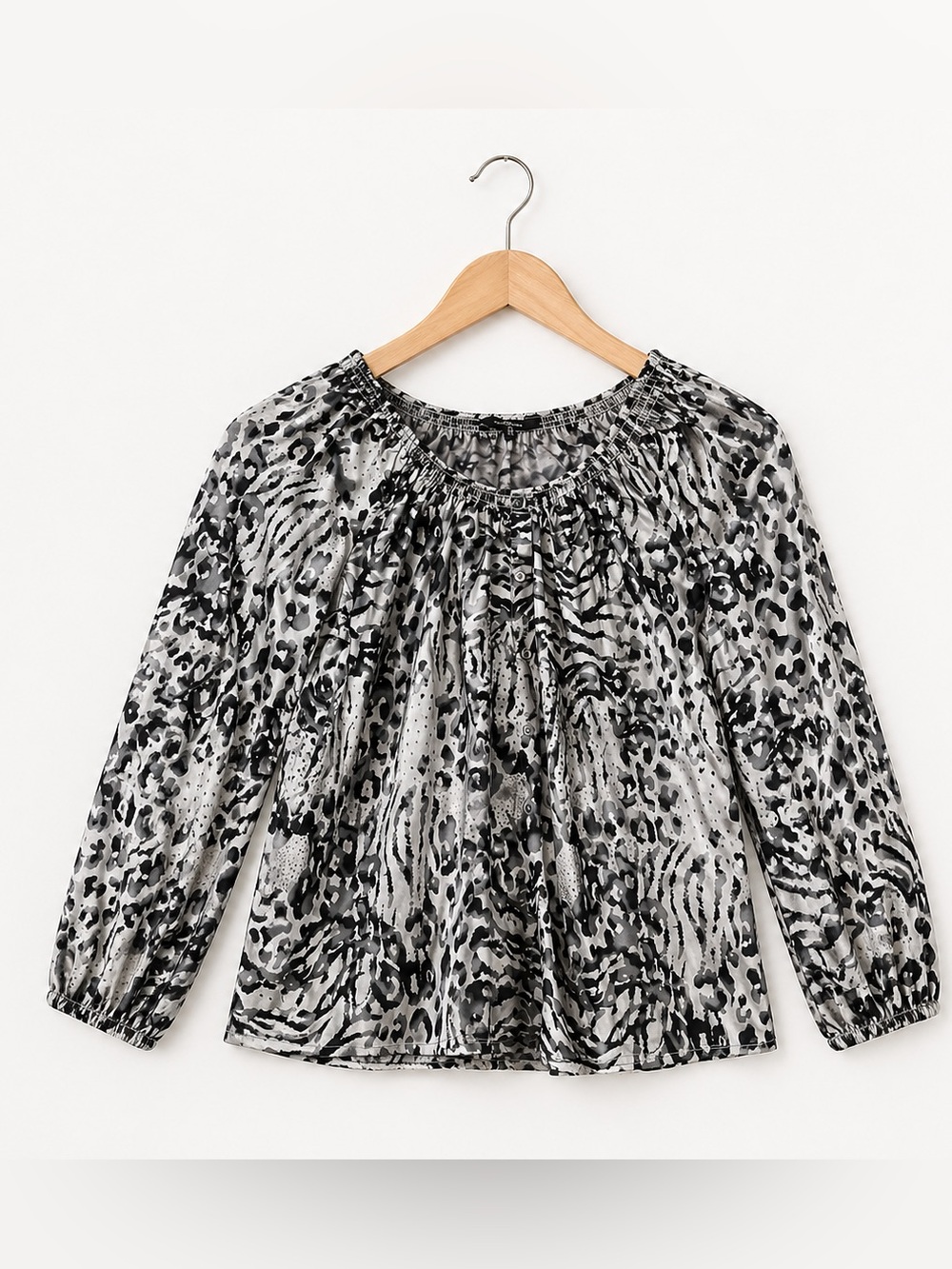 Express leopard print blouse small